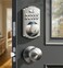Veise Fingerprint Door Lock with 2 Knobs Keyless Entry Door Lock with Handle Electronic Keypad Deadbolt Smart Front Handle Set AutoLocking Waterproof Easy Installation Satin Nickel
