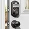 TEEHO TE001K Keyless Entry Door Lock with Handle Electronic Keypad Deadbolt with 2 Knobs HighSecurity Front Door Handle Set for Home Rental Smart AutoLocking Easy Install OilRubbed Bronze