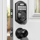 TEEHO TE001K Keyless Entry Door Lock with Handle Electronic Keypad Deadbolt with 2 Knobs HighSecurity Front Door Handle Set for Home Rental Smart AutoLocking Easy Install Matte Black