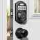 TEEHO TE001K Keyless Entry Door Lock with Handle Electronic Keypad Deadbolt with 2 Knobs HighSecurity Front Door Handle Set for Home Rental Smart AutoLocking Easy Install Matte Black