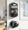 Veise Keyless Entry Door Lock with 2 Knobs Electronic Backlit Keypad Deadbolt with Handle Set Auto Lock Onetime Codes Smart Deadbolt for Front Door Easy Installation Matte Black
