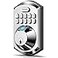 TEEHO TE002 Fingerprint Door Lock Keyless Entry Electronic Keypad Deadbolt with 2 Backup Keys Auto Lock Easy Installation Smart Locks for Front Door Satin Nickel