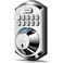TEEHO TE002 Fingerprint Door Lock Keyless Entry Electronic Keypad Deadbolt with 2 Backup Keys Auto Lock Easy Installation Smart Locks for Front Door Satin Nickel