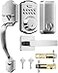 TEEHO TK001H Keyless Entry Door Lock with Handle Set Electronic Deadbolt Keypad Door Lock with Code Smart Locks for Front Door Exterior Door Handle AutoLock Easy to Install Satin Nickel