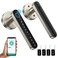 TMEZON Smart Door Lock Fingerprint Keyless Entry Door Lock with Handle APPIC CardsCodesKeysFingerprints Biometric Electronic Keyless Entry Lock for Bedroom Home Hotel Office
