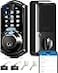 Veise VE07 Fingerprint Smart Door Lock 7in1 Keyless Entry Deadbolt with App Control Electronic Digital Touchscreen Keypad Biometric Smart Locks for Front Door Auto Lock Matte Black