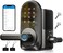 Veise RZ09 Smart Lock 7in1 Keyless Entry with Handle Set APP Control Fingerprint Deadbolt for Front Door Electronic Digital Locks with Keypad Matte Black