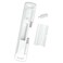 CAL DOUBLE-BOLT LOCK Double Bolt Lock for Sliding Glass Doors Newly Patented Advanced Technology to Keep Your Family Safe and Secure High Security Lock Virtually Burglar Proof White
