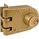 PRIME-LINE PrimeLine U 9972 JimmyResistant Deadlock Diecast Brass Color Angle Strike Double Cylinder Single Pack