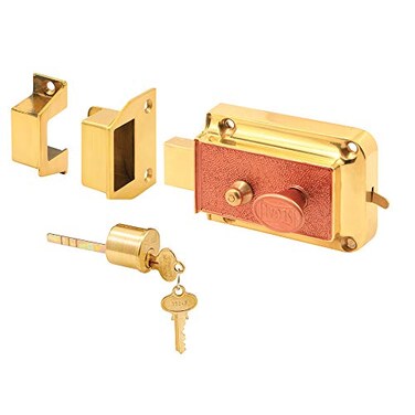 Segal SE 13222 Rim Deadbolt Cast Bronze Construction Polished BrassPlated Finish Single Pack