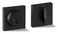 Berlin Modisch Single Cylinder Deadbolt Lock Slim Square for Front Door Modern Contemporary High Security Heavy Duty Iron Black Finish