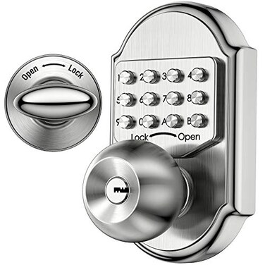 Voltstorm Keyless Entry Door Lock Deadbolt Stainless Steel 304 Keypad Mechanical Digital Combination Double Security Pass Code Or Keys