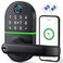 NICE DIGI Smart Keypad Door Lock with Handle Keyless Entry Electronic Lock for Front Door Easy Installation Black