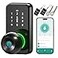 Linkthai Smart Door Lock with Knob LinkThai Keyless Entry Fingerprint Lock with Touchscreen Keypad Electronic Knob Digital Lock for Front Door Easy Installation