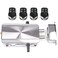 CfoPiryx Electronic Intelligent Door Lock Kit Smart Wireless Antitheft Home Security Keyless Deadbolt Access Control System with 4 Remote Control