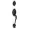 Schlage F58 BRK 716 Brookshire Exterior Handleset with Deadbolt Aged Bronze Exterior Half Only