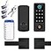 BEBASIA Smart Fingerprint Door Lock with Handle Set Full App Control Electronic Digital Touchscreen Keypad Deadbolt Smart Locks for Front Door Auto Lock Black