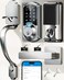 Veise VE07H Fingerprint Smart Locks for Front Door with Handle Set App Control Keyless Entry Keypad Deadbolt Digital Electronic Touchscreen Easy Install Auto Lock Satin Nickel