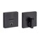 Kwikset Downtown Deadbolt Lock Venetian Bronze Square Exterior Keyed Front Entry Door Pick Resistant SmartKey Rekey Security Single Cylinder Dead Bolt with Microban Protection