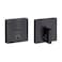 Kwikset Downtown Deadbolt Lock Venetian Bronze Square Exterior Keyed Front Entry Door Pick Resistant SmartKey Rekey Security Single Cylinder Dead Bolt with Microban Protection
