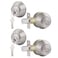 Gobrico Keyed Alike Double Cylinder Deadbolts Door Locks Satin Nickel Keyd Both Sides Door Locksets for Exterior Interior Door 2 Pack