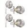 Gobrico Keyed Alike Double Cylinder Deadbolts Door Locks Satin Nickel Keyd Both Sides Door Locksets for Exterior Interior Door 2 Pack