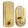 MiLocks TF02P Keyless Entry Door Lock with Keypad AutoLock Triple Security System Easy to Install Keypad Door Lock for Interior or Exterior Use Polished Brass