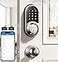 Veise RZ06C Smart Locks for Front Door 2 Knob Handle Set Keyless Entry Deadbolt App Control Electronic Touchscreen Digital Keypad Auto Lock Easy Installation IP54 Waterproof Satin Nickel