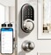Veise RZ06C Smart Locks for Front Door 2 Knob Handle Set Keyless Entry Deadbolt App Control Electronic Touchscreen Digital Keypad Auto Lock Easy Installation IP54 Waterproof Satin Nickel