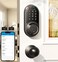 Veise RZ06C Smart Locks for Front Door 2 Knob Handle Set Keyless Entry Deadbolt App Control Electronic Touchscreen Digital Keypad Auto Lock Easy Installation IP54 Waterproof Matte Black
