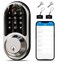 Veise RZ06 Smart Lock for Front Door with App Control Keyless Entry Electronic Digital Deadbolt with Touchscreen Keypad Set Smart Deadbolt Auto Lock Easy Installation Satin Nickel