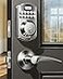 Veise Keyless Entry Door Lock with 2 Lever Handles Electronic Keypad Deadbolt Easy Installation Digital Smart Front Door Lock Set Satin Nickel