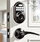 Veise Keyless Entry Door Lock with 2 Lever Handles Electronic Keypad Deadbolt Auto Lock Back Lit Easy Installation Design Front Door Handle Sets Oil Rubbed Bronze