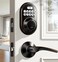 Veise Keyless Entry Door Lock with 2 Lever Handles Electronic Keypad Deadbolt Auto Lock Back Lit Easy Installation Design Front Door Handle Sets Oil Rubbed Bronze
