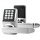 JESSTTI Keyless Entry Door Lock with Keypad Keypad Door Lock with Handle Smart Front Door Lock with CardPasscodeKey Digital Door Knob with Handle Silver