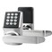 JESSTTI Keyless Entry Door Lock with Keypad Keypad Door Lock with Handle Smart Front Door Lock with CardPasscodeKey Digital Door Knob with Handle Silver