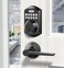 TEEHO TE001L Keyless Entry Door Lock with 2 Handles Electronic Keypad Deadbolt with Door Lever Front Door Handle Sets Auto Lock Easy Installation Matte Black