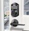 TEEHO TE001L Keyless Entry Door Lock with 2 Handles Electronic Keypad Deadbolt with Door Lever Front Door Handle Sets Auto Lock Easy Installation Matte Black