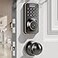 Ulecoce Keyless Entry Keypad Deadbolt with Handle Set AutoLock OneTouch Lock 100 Codes Easy Install Ideal for AirbnbHomesOffices Fits US Standard Front Doors Oil Rubbed Bronze