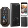 YHV Keyless Entry Door Lock with Camera Fingerprint Smart Door Lock with App Remote Control WiFi Connected Electronic Keypad Code Deadbolt Auto Unlock for Front Door