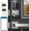 Veise VE06L Smart Locks with 2 Lever Handle Set App Control Keyless Entry Deadbolt for Front Door Electronic Digital Touchscreen Keypad Auto Lock Waterproof Easy Installation Satin Nickel