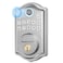 AkaGear Keyless Entry Door Lock with Fingerprint Door Locks with 2 Keys Electronic Keypad Deadbolt Smart Door Locks Smart Locks for Front Door AutoLock One Touch Locking Satin Nickel