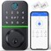 KUCACCI Smart Door Lock Deadbolt with Keypad Keyless Entry Door Lock Fingerprint Lock for Front Door Electronic Lock with Bluetooth and APP Control