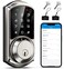 Veise VE06 Smart Deadbolt with App Control Keyless Entry Smart Lock for Front Door Electronic Digital Door Lock with Code Easy Install Satin Nickel