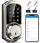 Veise VE06 Smart Deadbolt with App Control Keyless Entry Smart Lock for Front Door Electronic Digital Door Lock with Code Easy Install Satin Nickel