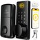 LOCKSTAR Smart Door Lock Keyless Entry Deadbolt Door Lock Multiple Entry Methods APP Fingerprint Touch ID Keypad Code Card FOB Traditional Key Smart Home Devices