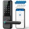 Nyboer Fingerprint Smart Door Lock with Handle Keyless Entry Keypad Lock for Front Door Electronic Digital Lock Lockset Replacement for Exterior Doors