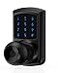 HIDALIFE Keyless Entry Door Lock with Code Keypad Door Lock with Handle Touchscreen Door Knob with Keypad Electronic Door Lock AutoLock Matte Black HL668K 1pack