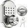 STEINBR&Atilde;&oelig;CKE Keyless Entry Door Lock Door Locks with Keypads Deadbolt Lock Keypad Door Knob Stainless Steel Pass Code or Key 100 Mechanical No Electronic Gray