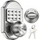 STEINBR&Atilde;&oelig;CKE Keyless Entry Door Lock Door Locks with Keypads Deadbolt Lock Keypad Door Knob Stainless Steel Pass Code or Key 100 Mechanical No Electronic Gray